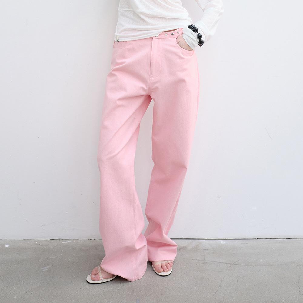 [2차 리오더] Rivet Low Pants (Pink)