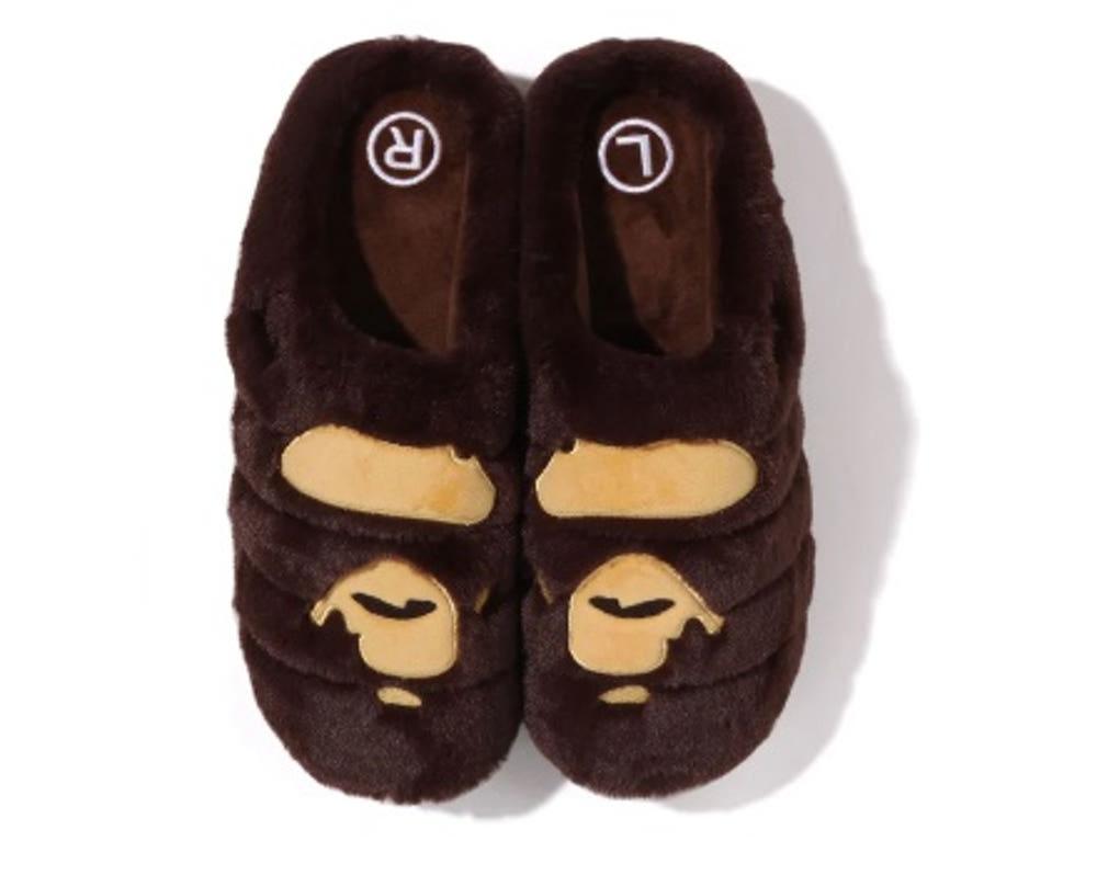 일본 베이프 수부 슬리퍼 2컬러 BAPE SUBU APE HEAD PUFFER SANDALS