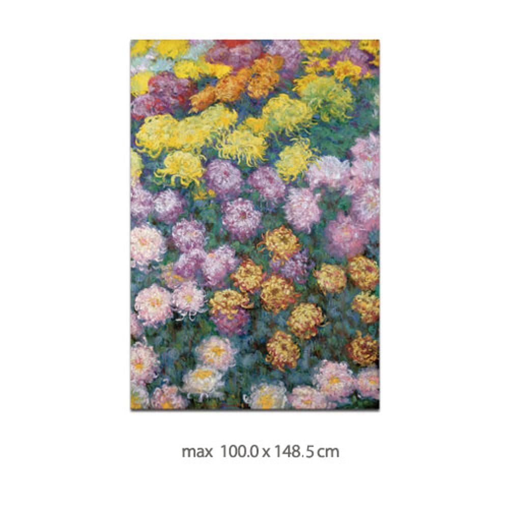 클로드 모네 - 국화의 침대 - 원본 비율