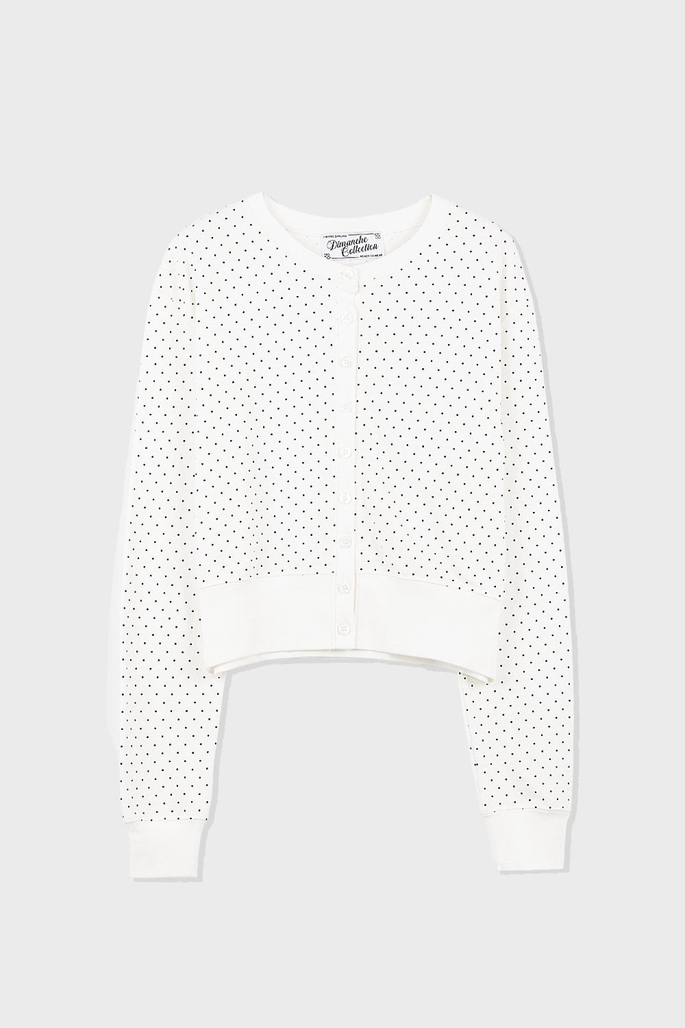[3/4 예약배송] DOT CARDIGAN (WHITE)