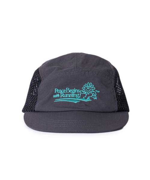 PEACE RUNNERS CAP (BLACK)