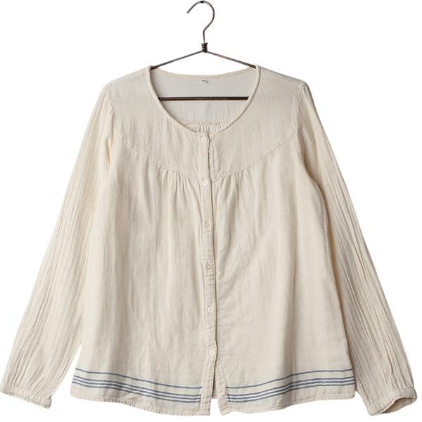 UNKNOWN빈티지린넨블랜디드블라우스 / Women L