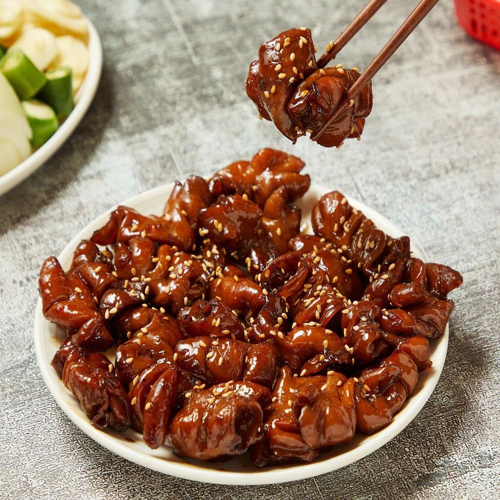 [원조 70년 전통]광주 서울곱창 돼지 곱창구이 밀키트 1접시[조리완제품]