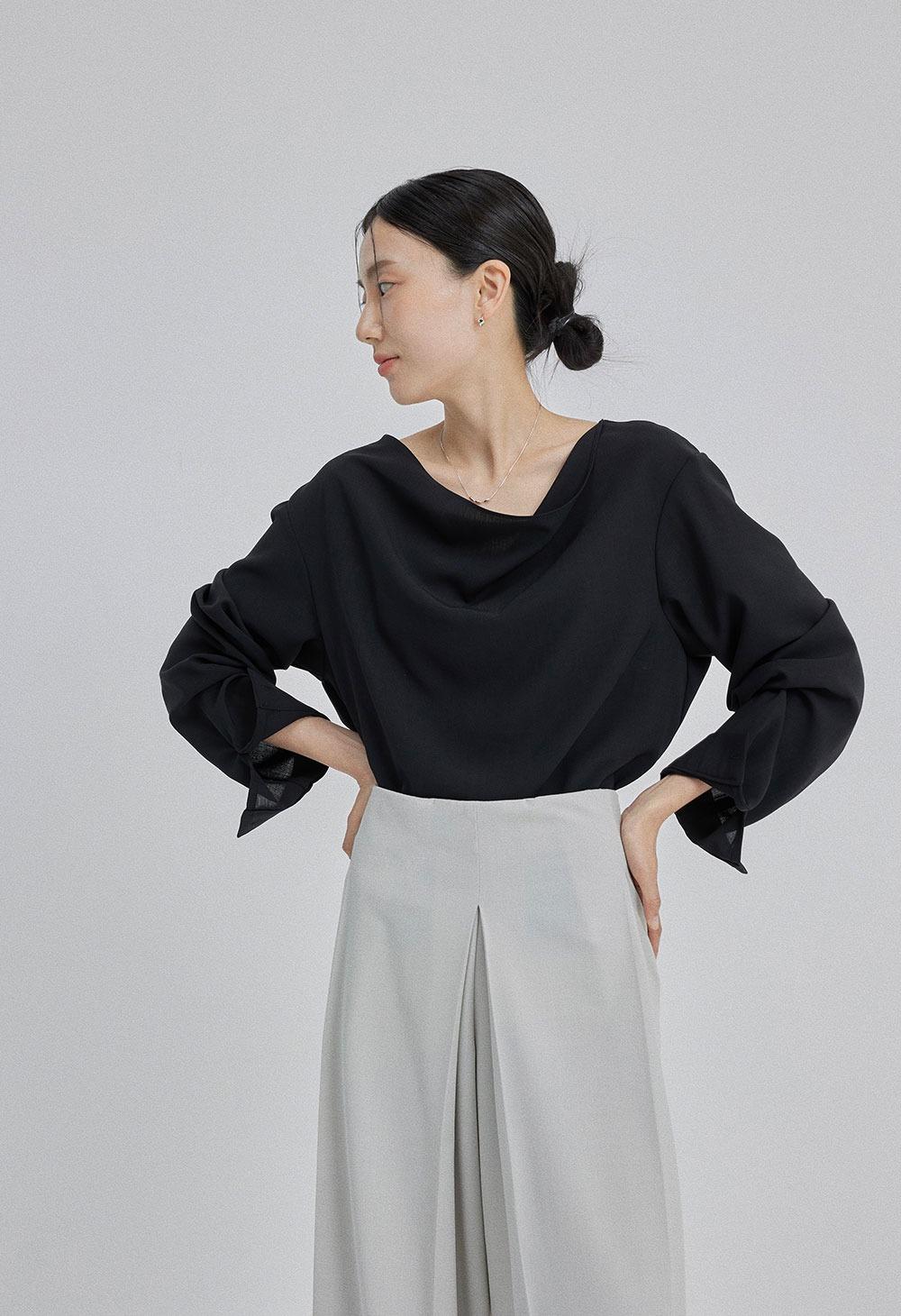 Raffles blouse - Black