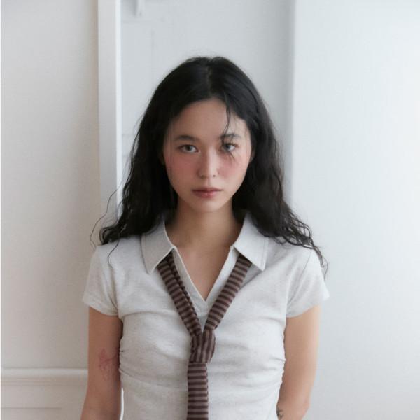 [25% OFF] STRIPE LOGO MUFFLER (BROWN)