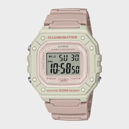 CASIO 카시오 W-218HC-4A2 파스텔컬러 남여공용 디지털시계