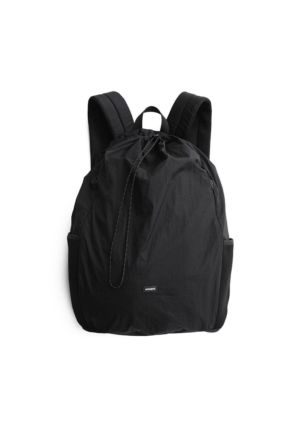 sheer nylon backpack, black