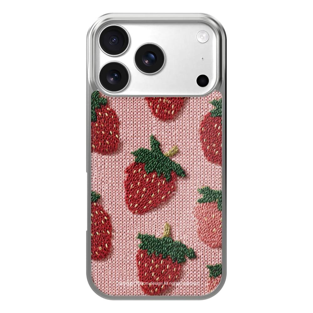 [실버 프레임 맥세이프] 스트로베리 패턴