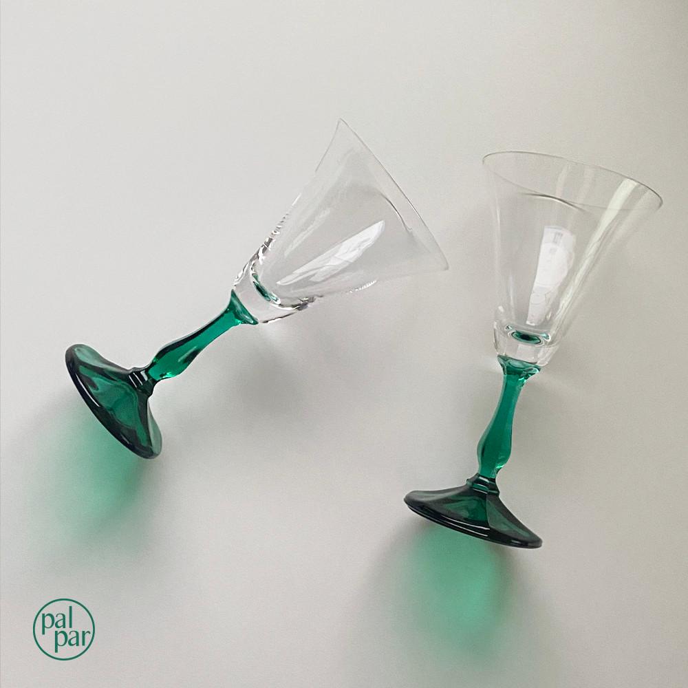 [palpar]모스 칵테일 글라스 빈티지 컬렉션 레트로 유리컵 샴페인 와인잔 마티니잔