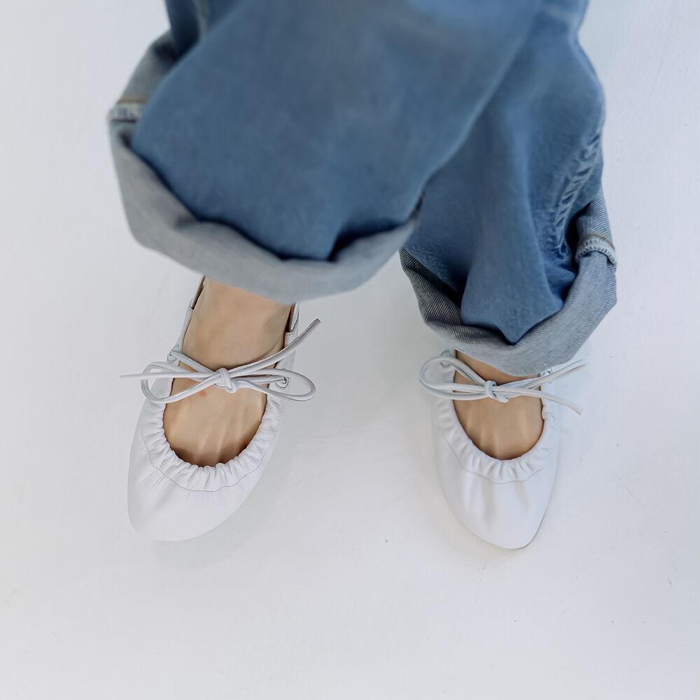SUM BALLERINA FLAT_WHITE