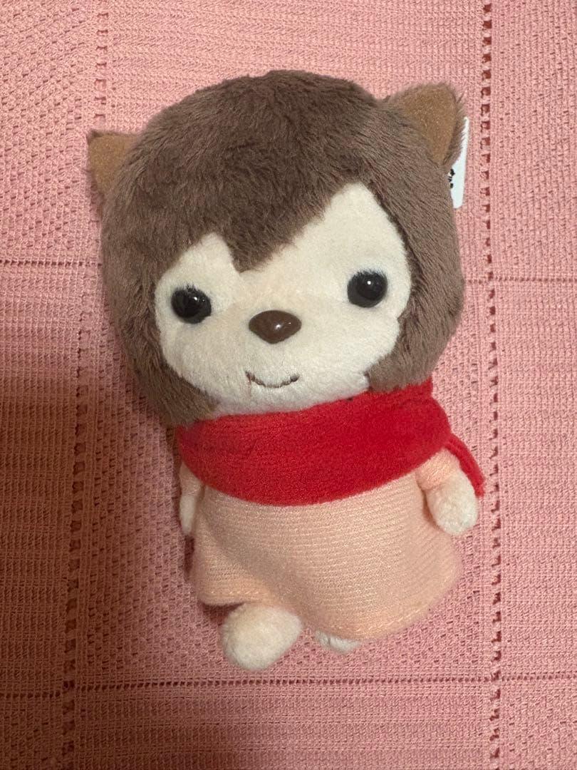 レア？タグ付♪おおかみこどもの雨と雪♪雪♪マスコットキーチェーン♪ぬいぐるみ