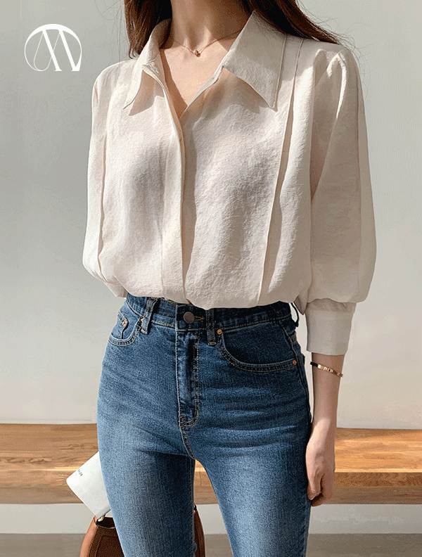 M. 켄트 핀턱 모달블라우스<span style=font-size:0pt