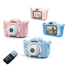 소다소라 어린이카메라 키즈 유아 장난감 고양이 사진기 어린이용 (32GB SD카드+카드리더기+배터리1000mAh+스티커사은품증정)