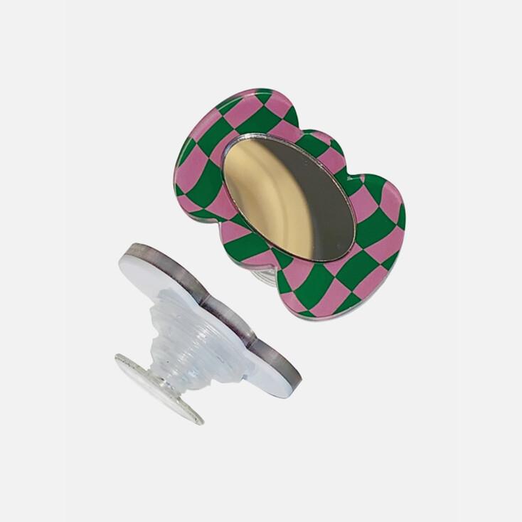 Cloud mirror griptok (pink&green)