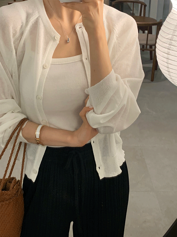 디프 소이 린넨가디건 / 5color