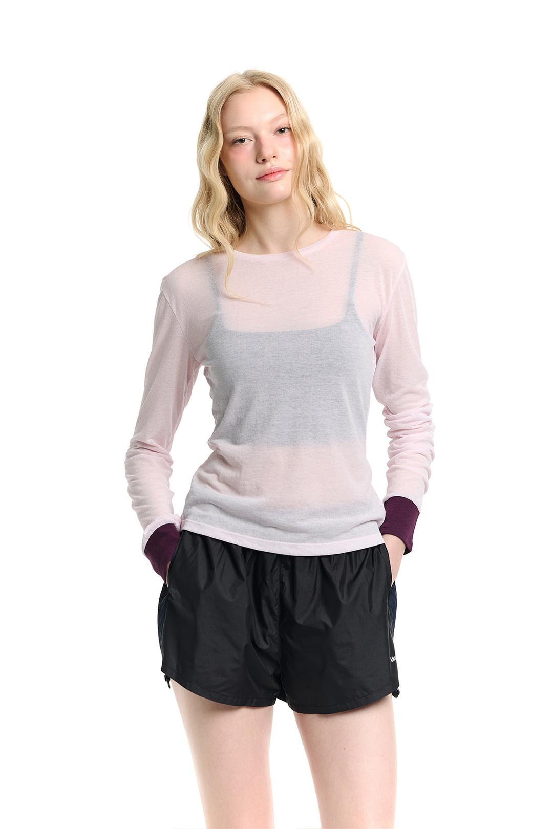 SEE THROUGH MIX T-SHIRTS - PINK