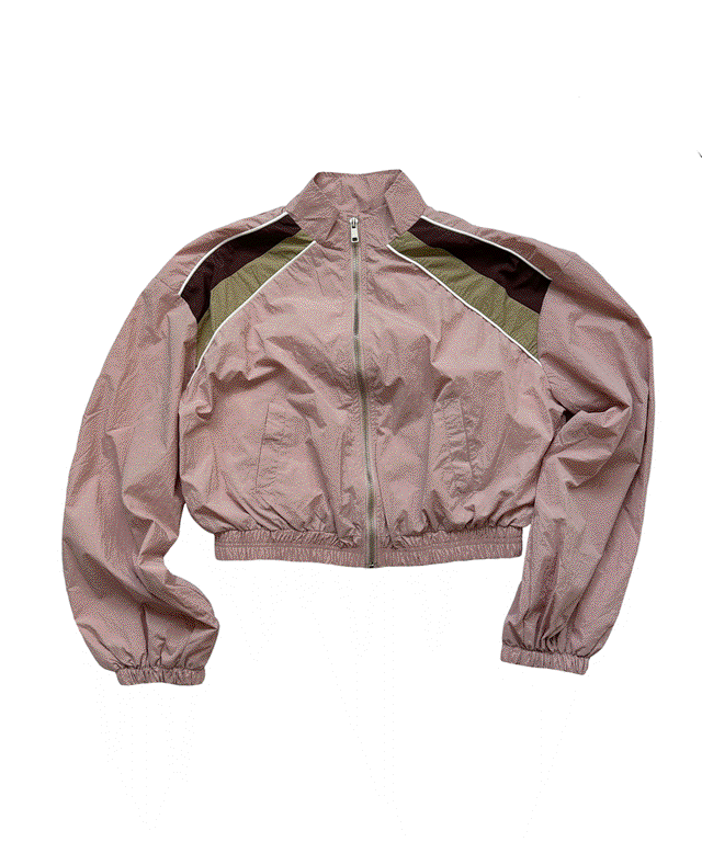 [ 장마 / 여름 바람막이 💨 ] 파이핑 썸머 나일론 크롭 바람막이 / 간절기 블루 핑크 밴딩 여름 윈드브레이커 매쉬 잠바 아우터