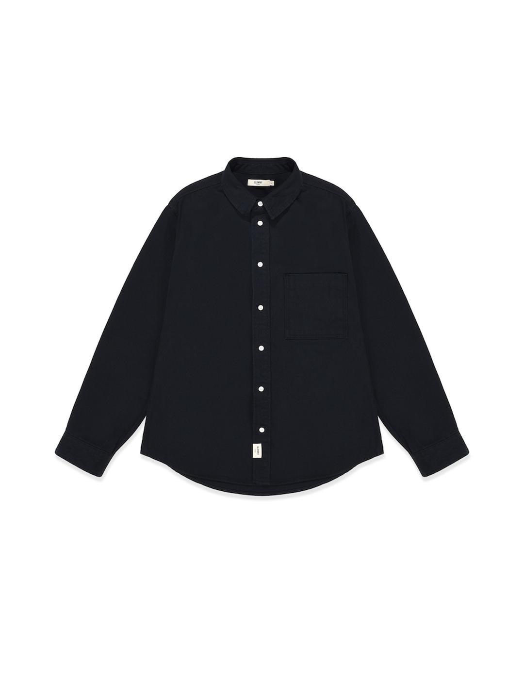 G CLASSIC COTTON TWILL SHIRT (BLACK)