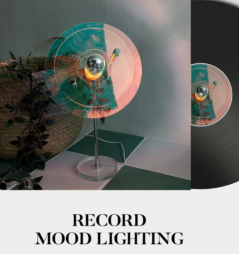 오로라빛 레코드 아크릴 선셋 카페 스튜디오 인테리어 조명 단스탠드 3colors