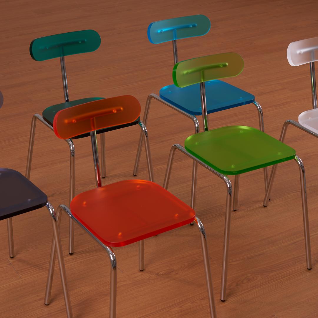 서포트 라운드 체어 6colors