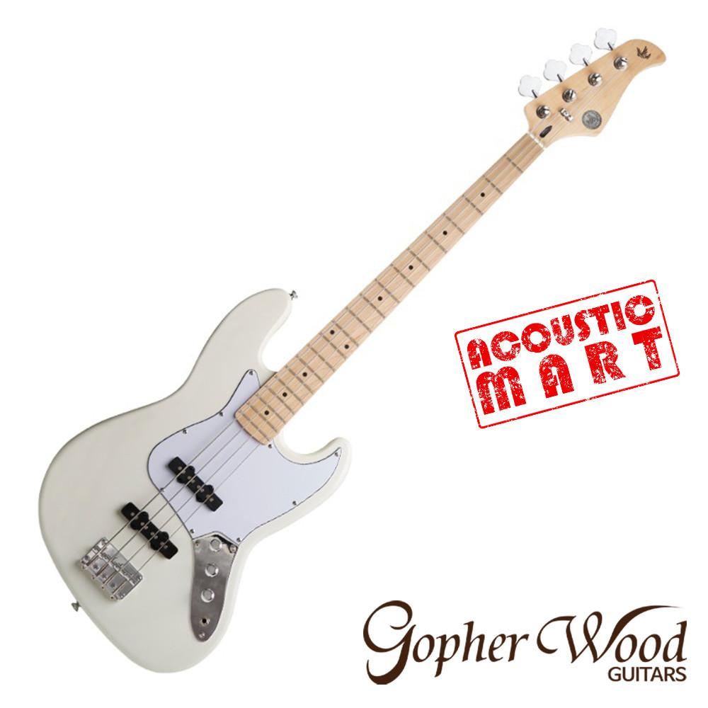 고퍼우드 베이스기타 WHITE401B 입문용 화이트