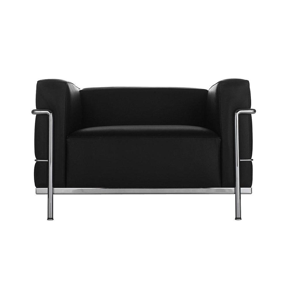 CASSINA 까시나 3 FAUTEUIL GRAND CONFORT, GRAND MODÈLE (BLACK, ECO POLYESTER) LC3 암체어 쇼파 르꼬르뷔지에 소파