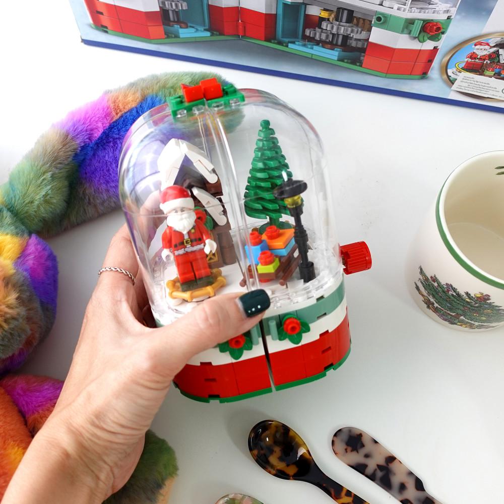 레고 호환 크리스마스 트리 오르골 마을 장식 소품 2종