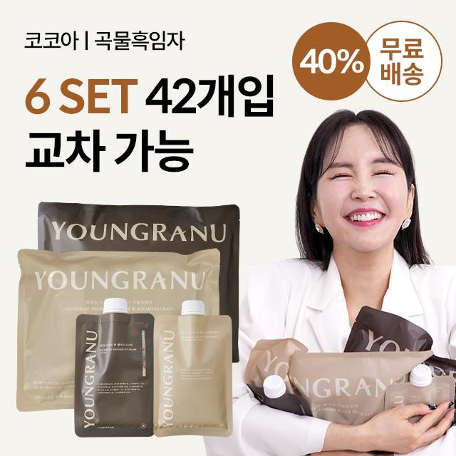 영라뉴 프로틴 핏 쉐이크 6 SET (42개입)(곡물 흑임자맛 & 네덜란드 코코아맛 중 택6)
