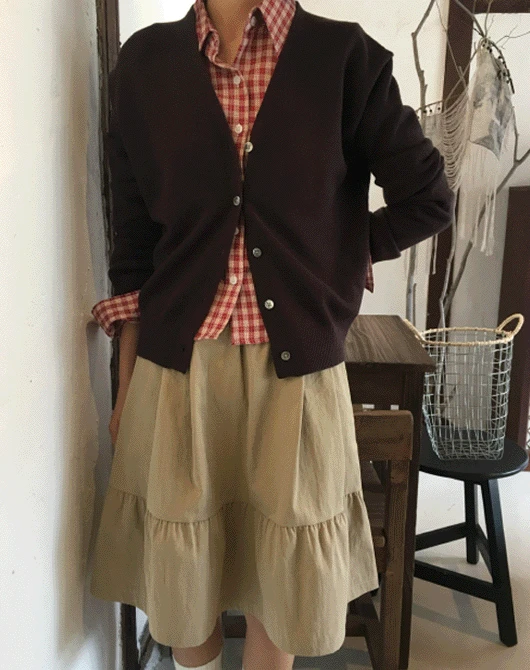 추천! 뚜아 브이넥 7컬러 니트 가디건 (7color)