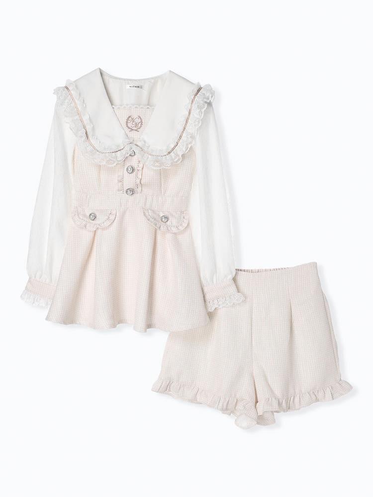 노에미 트위드 세일러 셋업