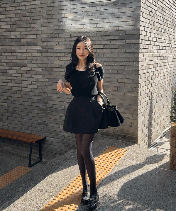 토니 반팔 니트