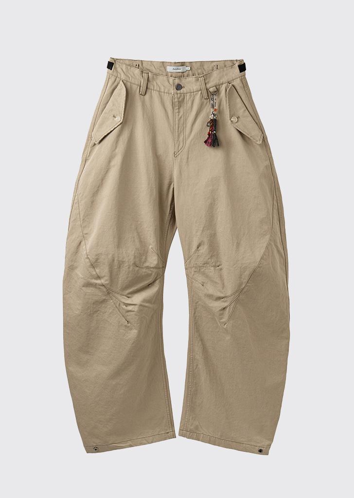 Triple Leaf Curved Pants_Triple Beige