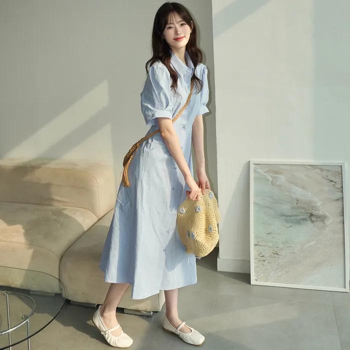 PUFF SLEEVE SHIRT OPS_3 COLOR