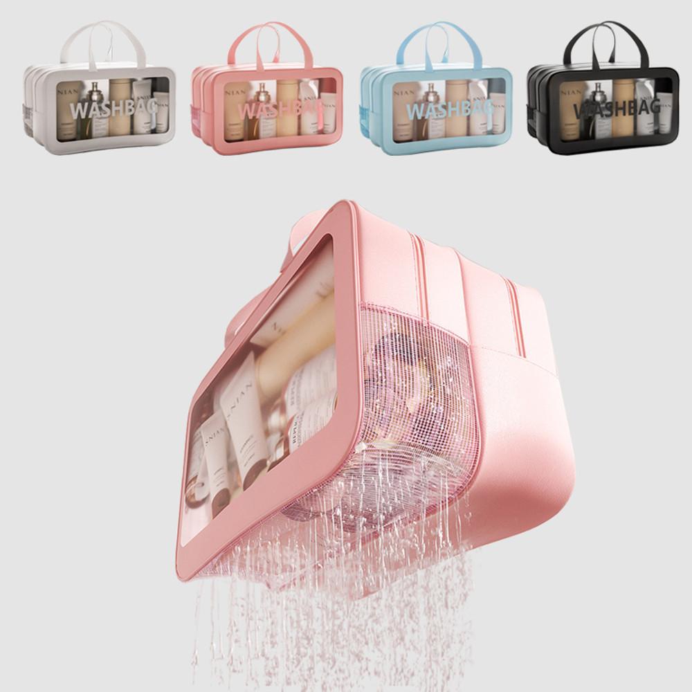 뷰레이터닷컴 트윈스 투명 방수백 수영장 물놀이 워터파크 목욕가방 중형