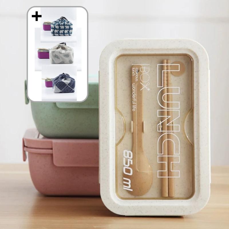 1+1 직장인도시락통 샐러드 밀프랩 전자레인지 보온 도시락가방 850ml