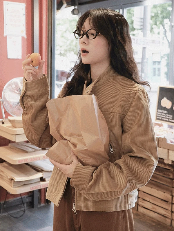 [🍁얼리어텀10%/무료배송] 베를린 코듀로이 블루종점퍼 - 3 color