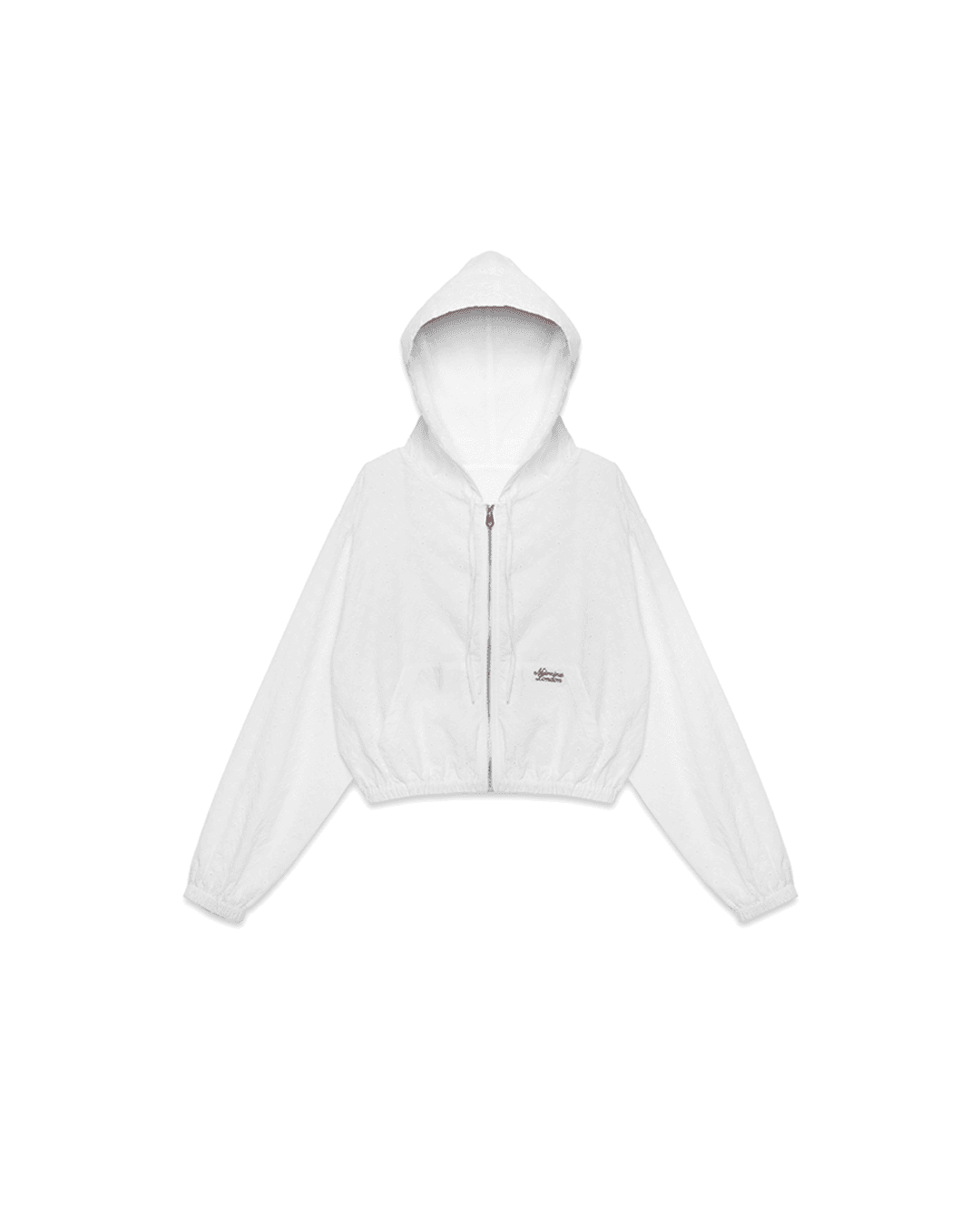 S_2차 Punching Lace Hood Zip-Up [WHITE]