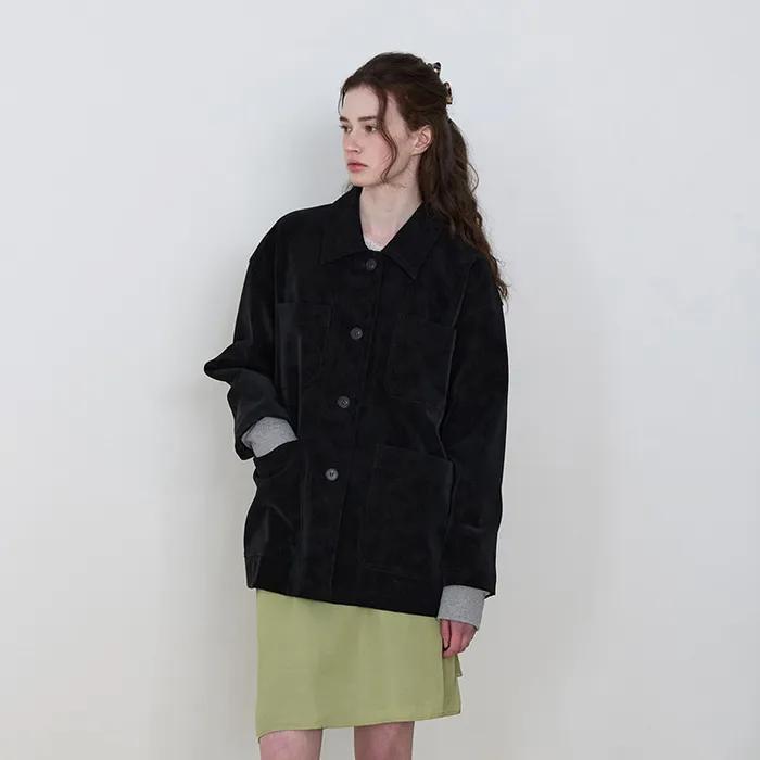 French Nubuck jacket (black)