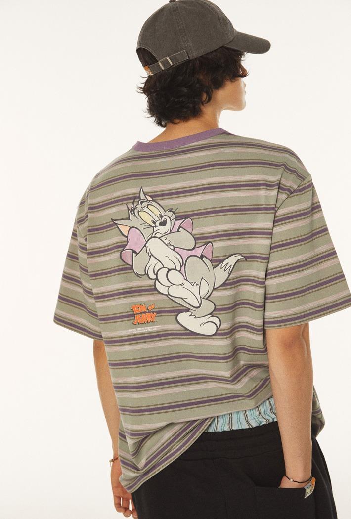 [톰과제리] 스트라이프 반팔 티셔츠_SPRLG25U14