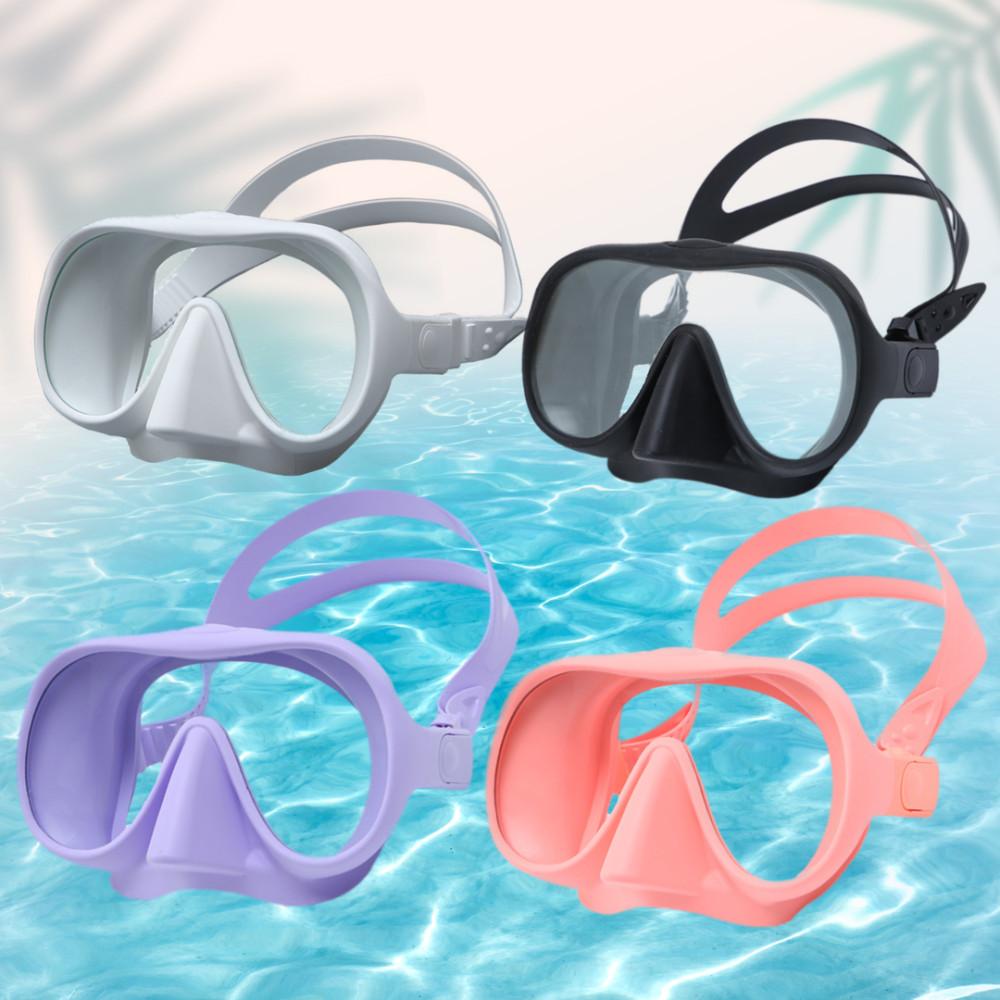 올팜 소프트 스노클링 마스크 케이스 포함 물놀이 스노클 장비 스노쿨링 세트 계곡 다이빙