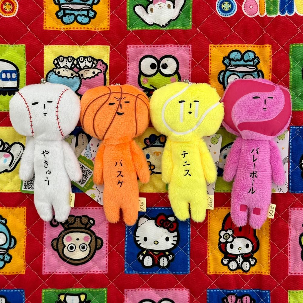 유키오。운동 부활동 ver. 인형 스트랩 마스코트 키링 키홀더 야구 농구 테니스 배구 축구