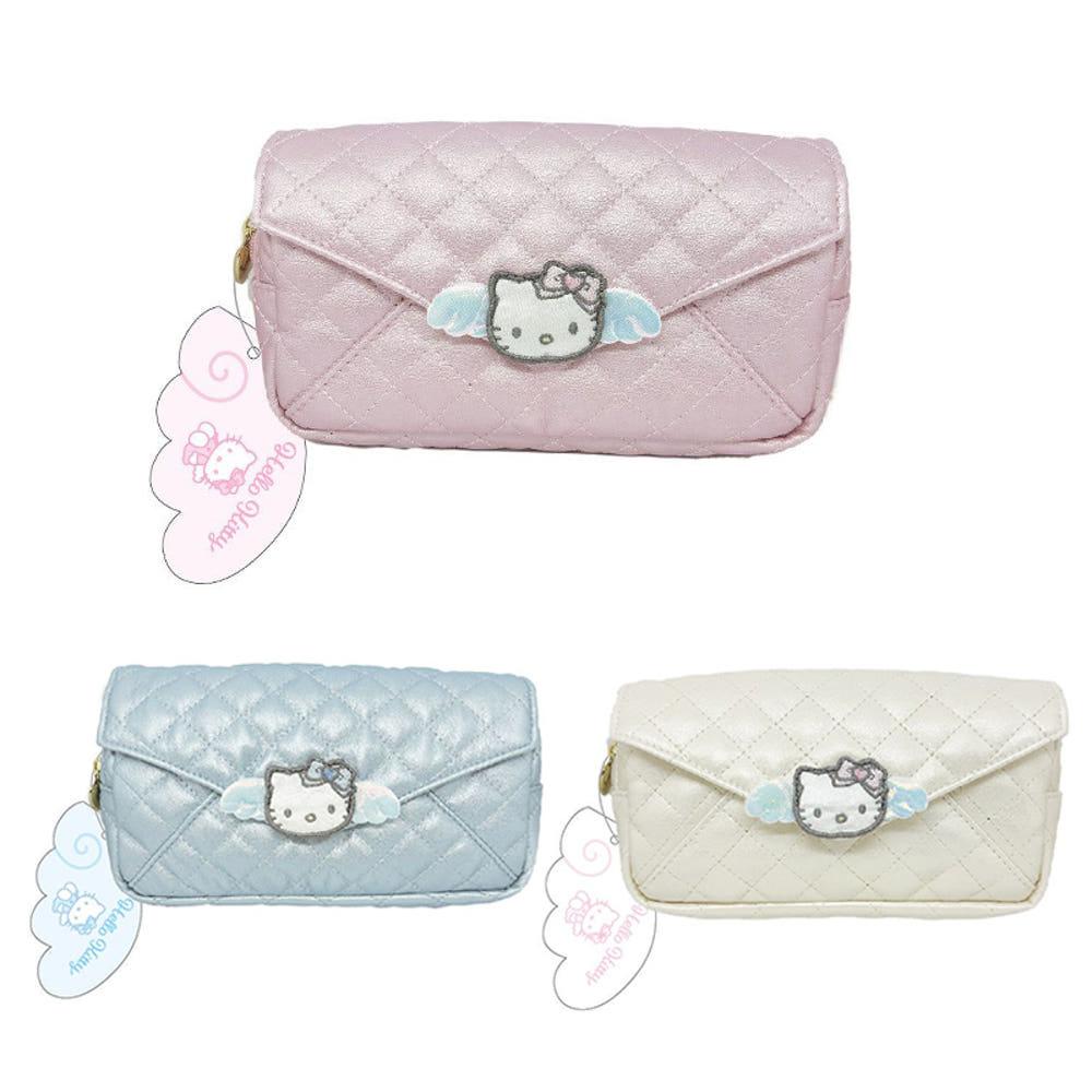 산리오 헬로키티 엔젤 퀄팅 파우치
