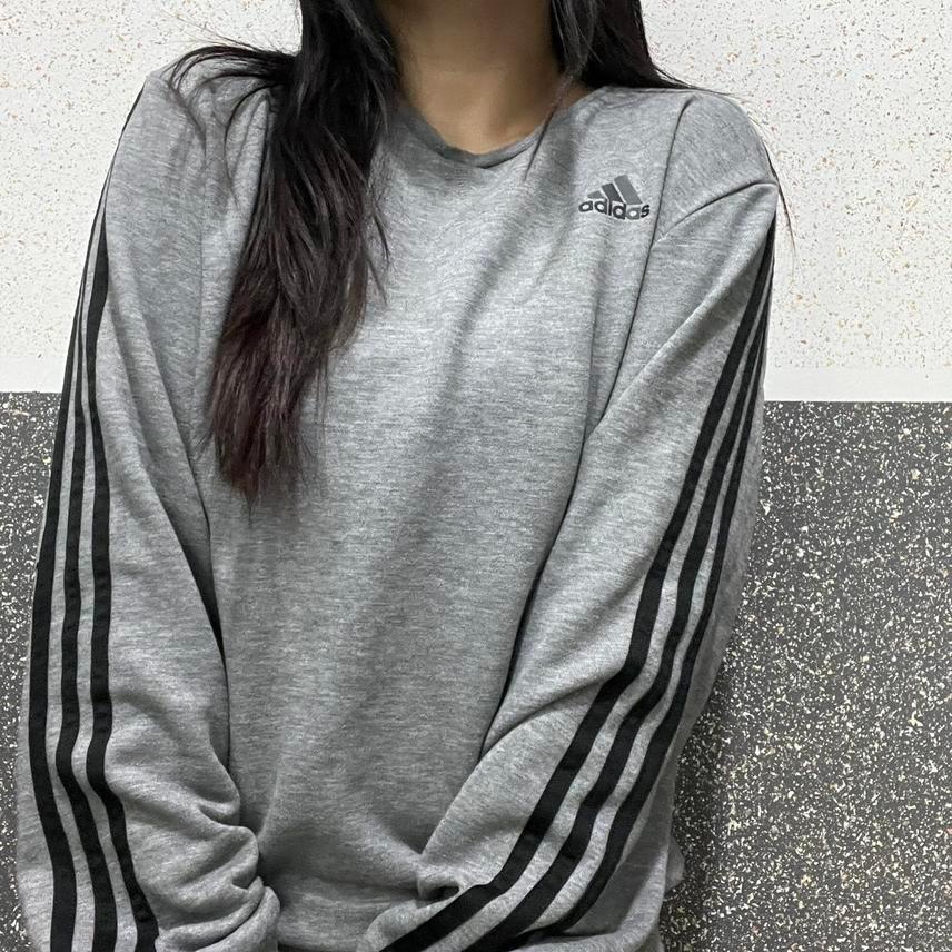 아디다스 회검 져지 맨투맨