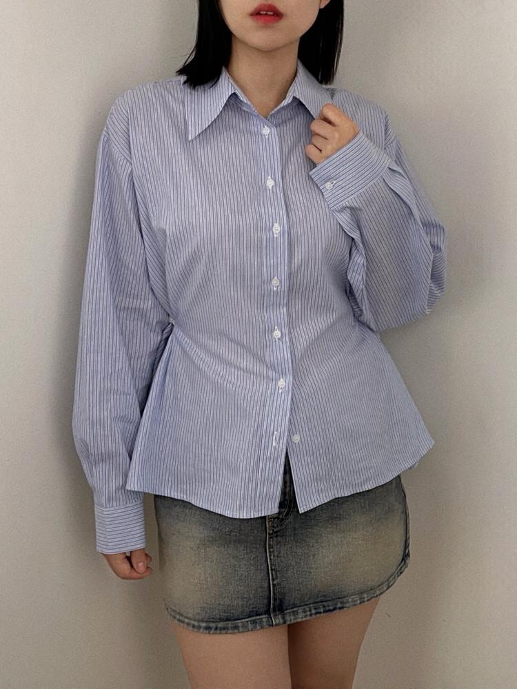 [MADE] 글래버 마르 스트라이프 오버핏 셔츠