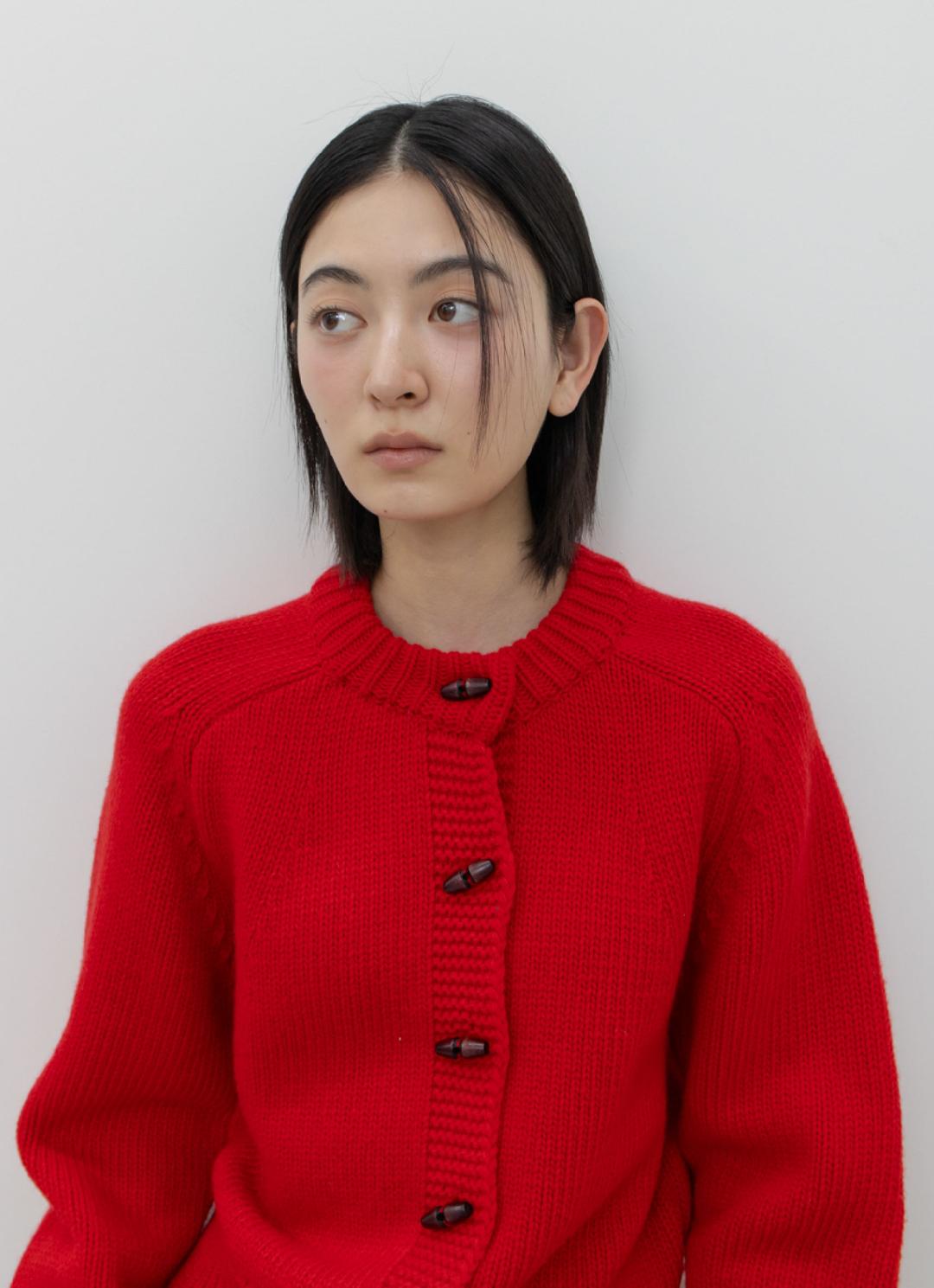 25FW GRANNY CARDIGAN / RED