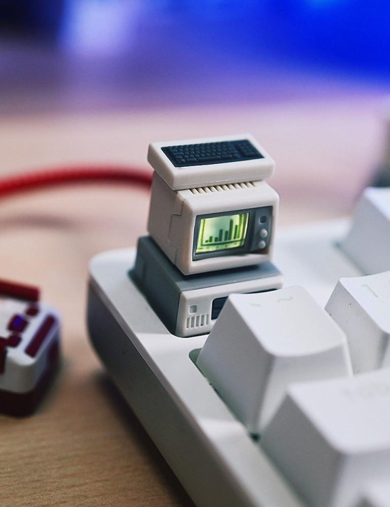 소형 TV 복고풍  키캡 한성 레오폴드 필코 키보드