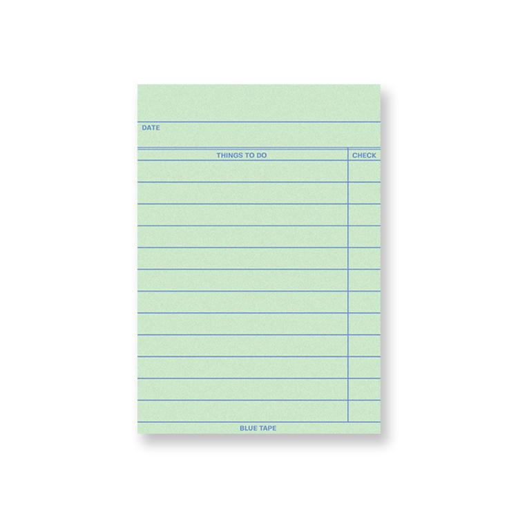 CHECKLIST MEMOPAD MINT