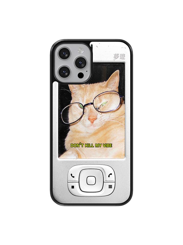 dumb phone case (cat ver.) 아크릴 범퍼 케이스 갤럭시 아이폰12프로