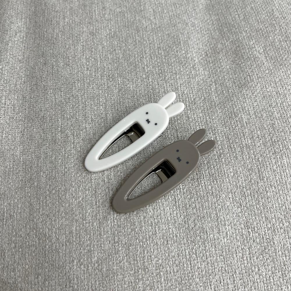 (재입고)미피 앞머리 헤어클립 2종/머리집게 고정 삔 집게삔 머리삔