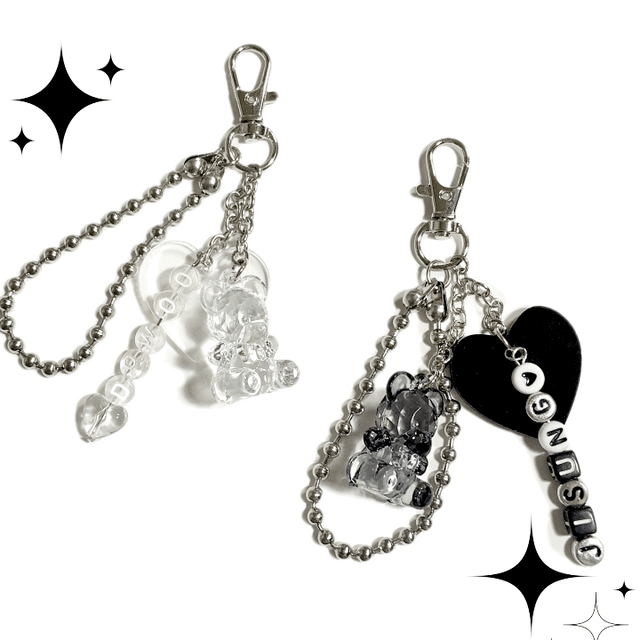 [제작/주문폭주] 볼체인 곰돌이키링 2color 키치 하이틴 에어팟 키링